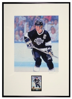 1992/93 Team Pinnacle Original Artwork Wayne Gretzky (Acrylic on Board)